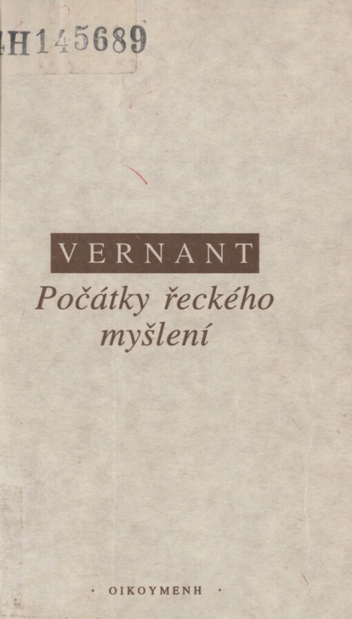 Počátky řeckého myšlení