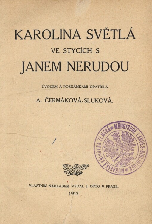 Karolina Světlá ve stycích s Janem Nerudou