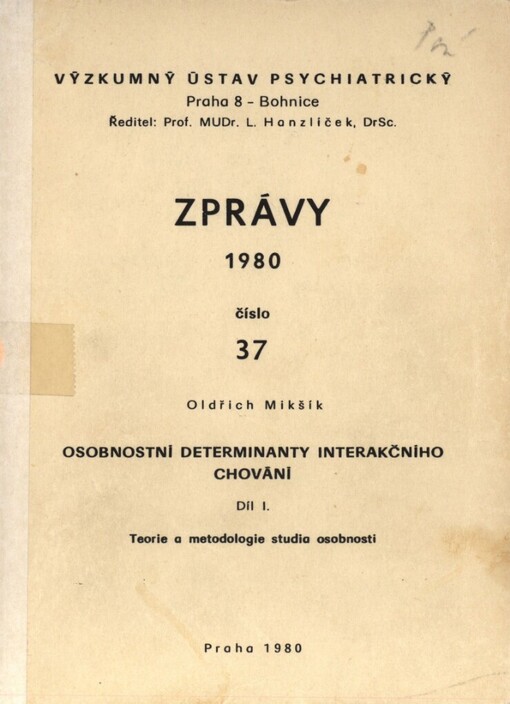 Osobnostní determinanty interakčního chování