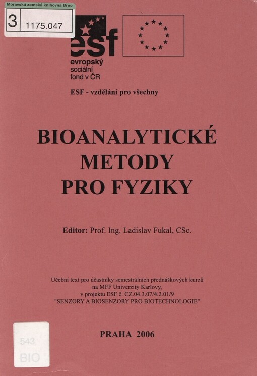 Bioanalytické metody pro fyziky