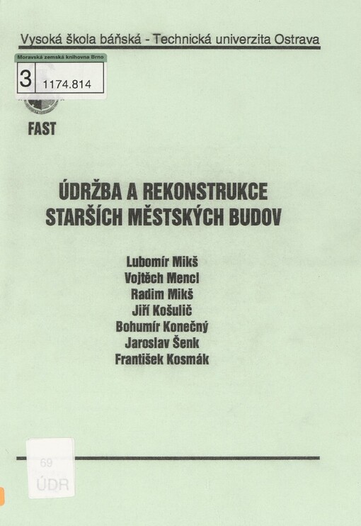 Údržba a rekonstrukce starších městských budov