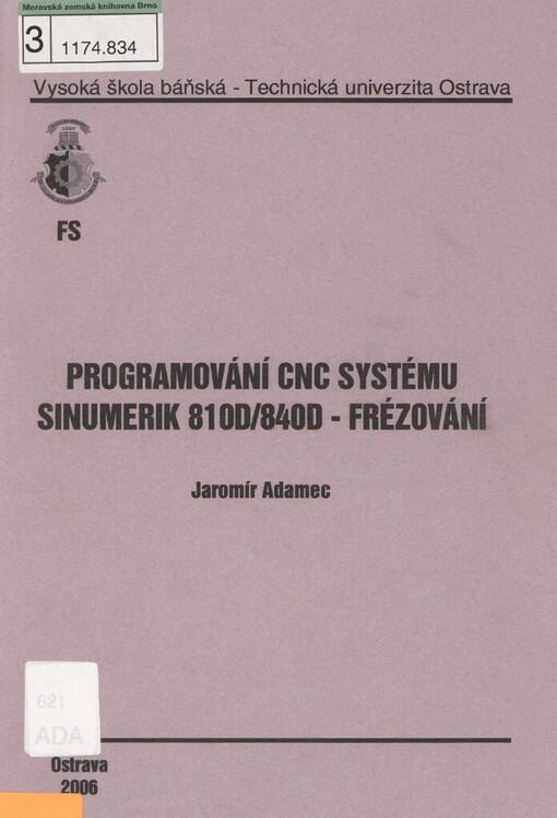 Programování CNC systému SINUMERIK 810D/840D - frézování
