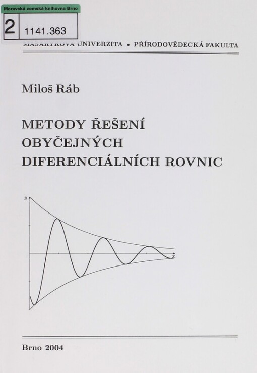 Metody řešení obyčejných diferenciálních rovnic