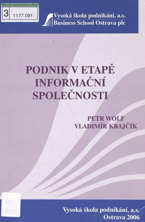 Podnik v etapě informační společnosti