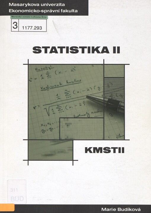 Statistika II: distanční studijní opora
