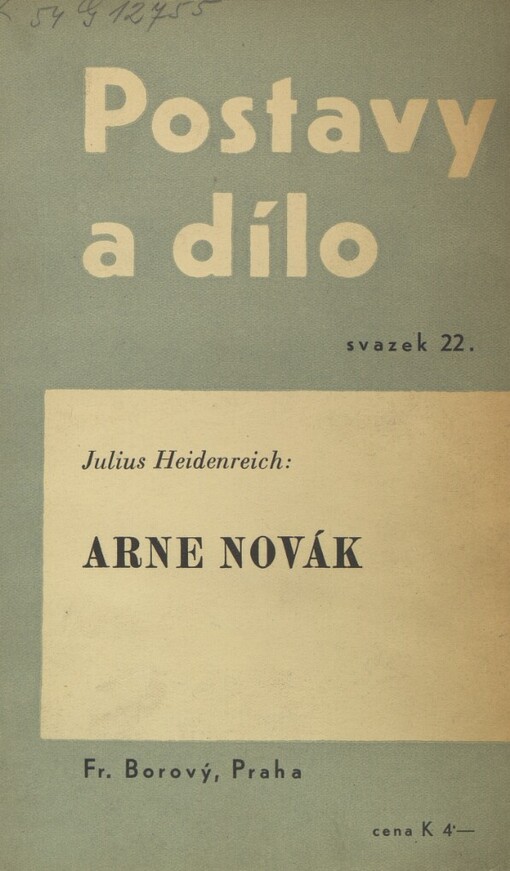 Arne Novák :cesta k osobnosti