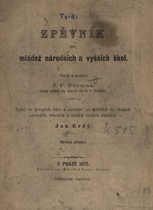 Zpěvník pro mládež národních a vyšších škol