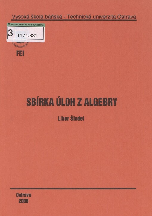 Sbírka úloh z algebry