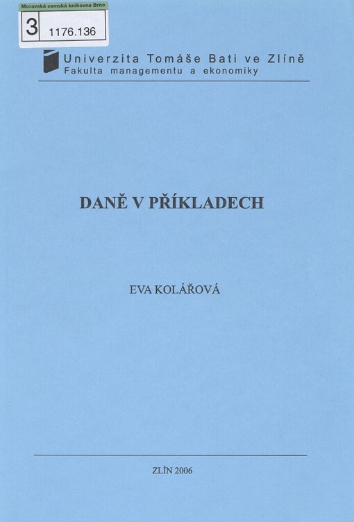 Daně v příkladech