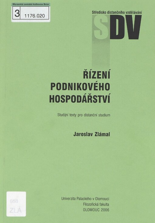 Řízení podnikového hospodářství