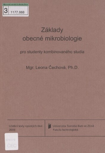 Základy obecné mikrobiologie: pro studenty kombinovaného studia