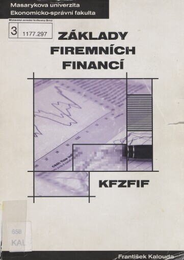 Základy firemních financí: distanční studijní opora