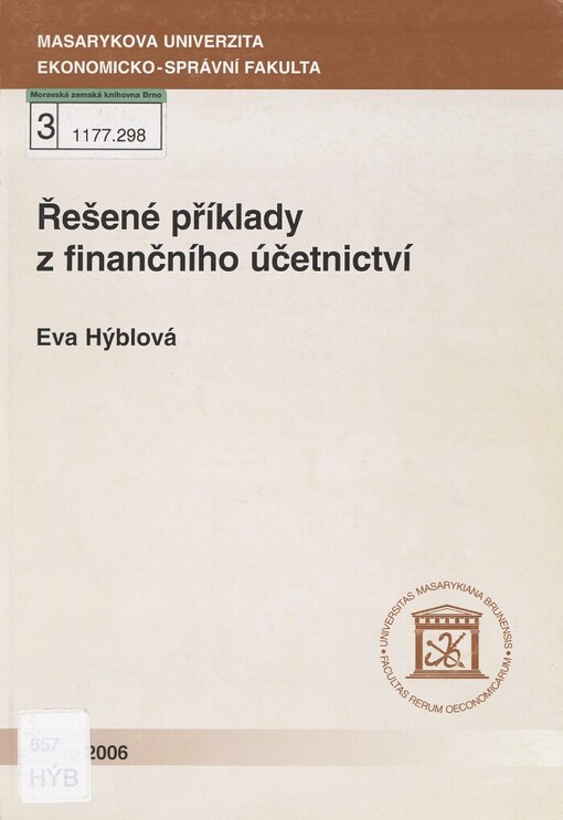 Řešené příklady z finančního účetnictví