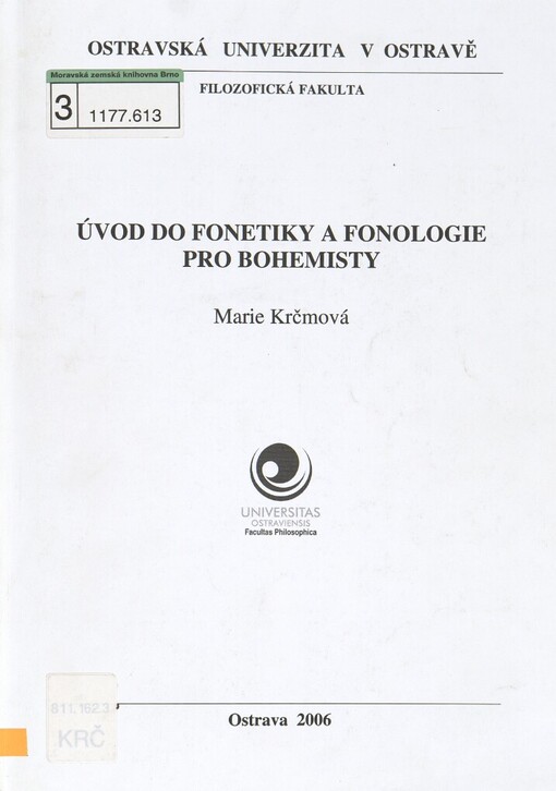 Úvod do fonetiky a fonologie pro bohemisty, Vyd. 1.