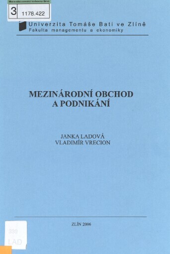 Mezinárodní obchod a podnikání