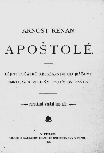 Apoštolé :dějiny počátků křesťanství od Ježíšovy smrti až k velikým poutím sv. Pavla