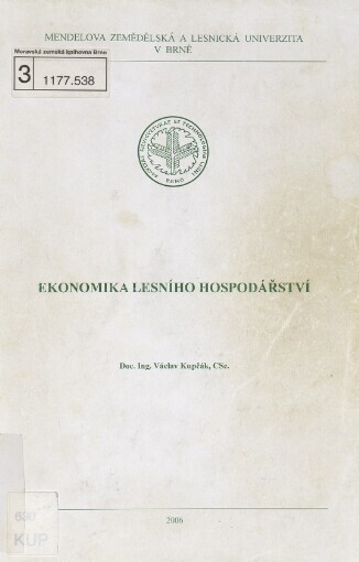 Ekonomika lesního hospodářství
