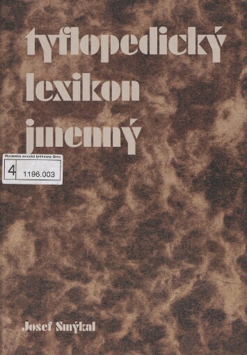 Tyflopedický lexikon jmenný