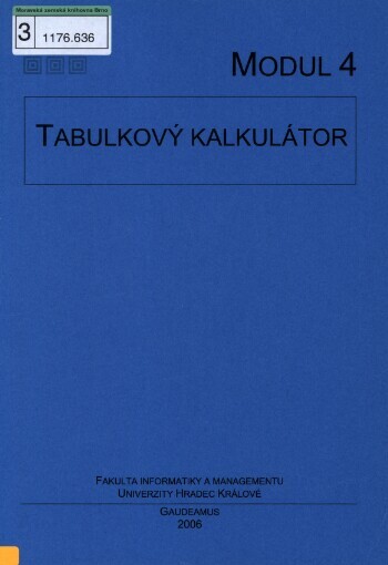Modul 4 - Tabulkový kalkulátor