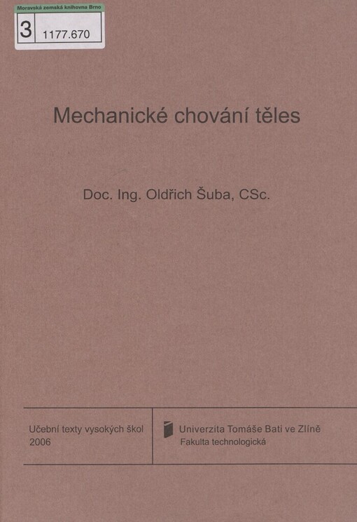 Mechanické chování těles