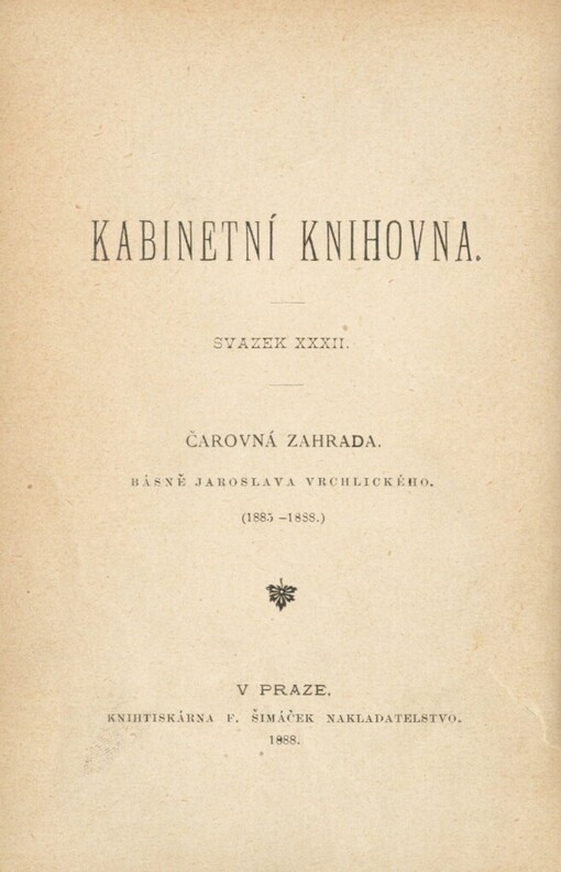 Čarovná zahrada: básně (1885-1888)