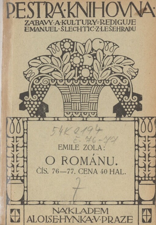 O románu :essaye literárně kritické