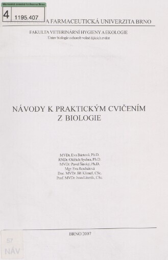 Návody k praktickým cvičením z biologie