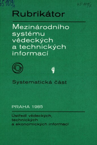 Rubrikátor Mezinárodního systému vědeckých a technických informací