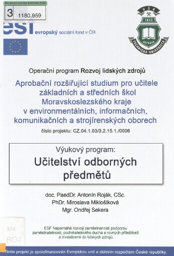 Učitelství odborných předmětů