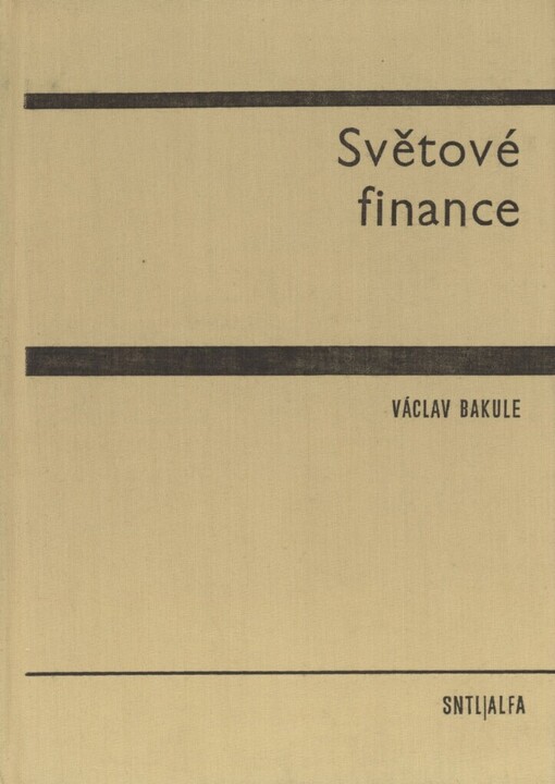 Světové finance :vysokošk. učebnice