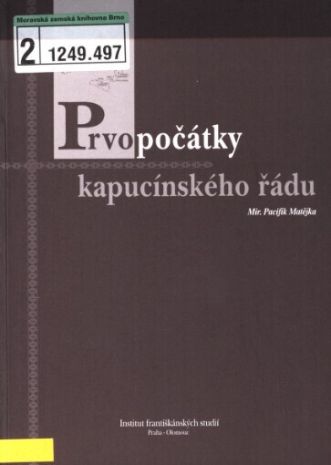 Prvopočátky kapucínského řádu, 3. vyd.
