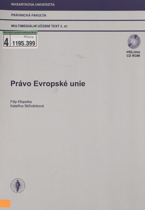 Právo Evropské unie: multimediální učební text