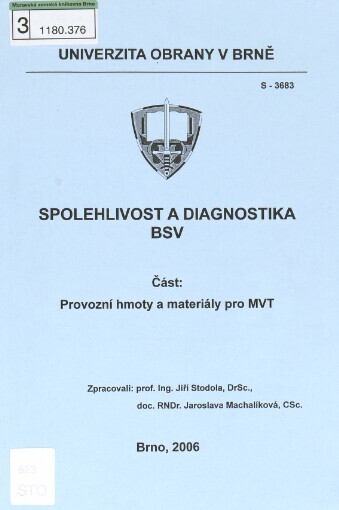Spolehlivost a diagnostika BSV