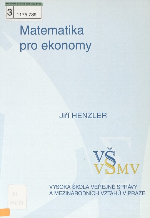 Matematika pro ekonomy