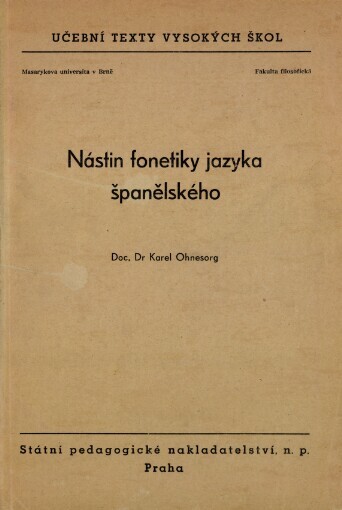 Nástin fonetiky jazyka španělského