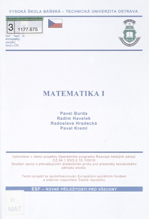 Matematika I