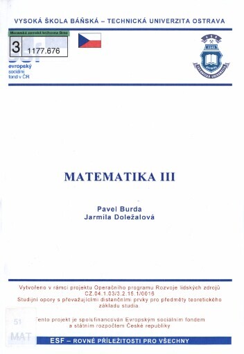 Matematika III