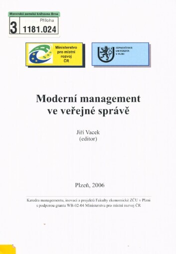 Moderní management ve veřejné správě