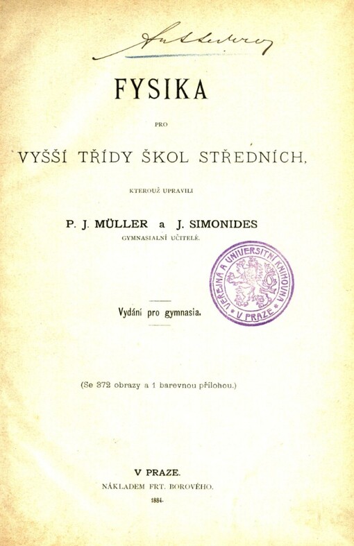 Fysika pro vyšší třídy škol středních