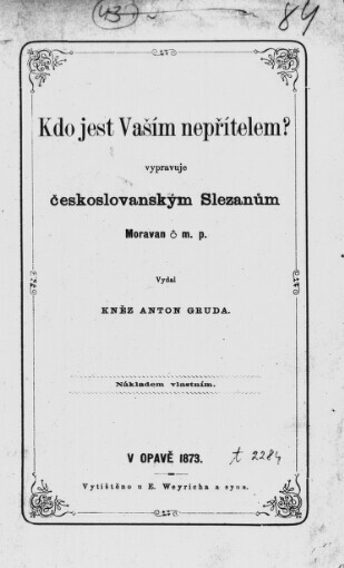 Kdo jest Vaším nepřítelem?