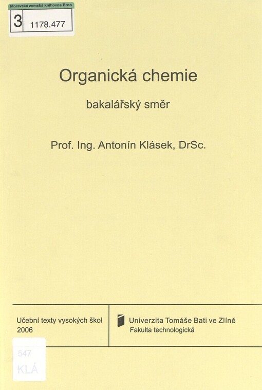 Organická chemie: bakalářský směr