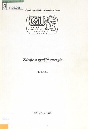 Zdroje a využití energie