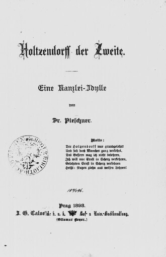 Holtzendorff der Zweite: eine Kanzlei-Idylle