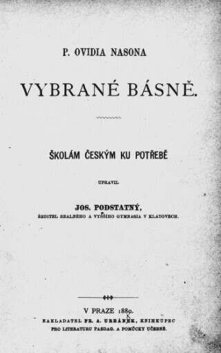 P. Ovidia Nasona Vybrané básně