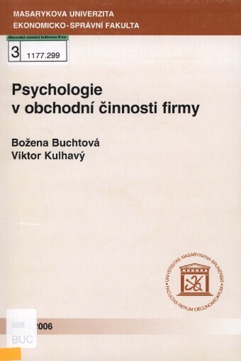 Psychologie v obchodní činnosti firmy