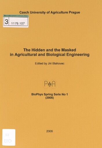 hidden and the masked in agricultural and biological engineering