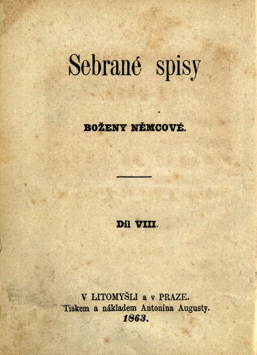 Slovenské pohádky ;Z Uher ; Zpomínky z cesty po Uhřích ; Kraje a lesy ve Zvolensku