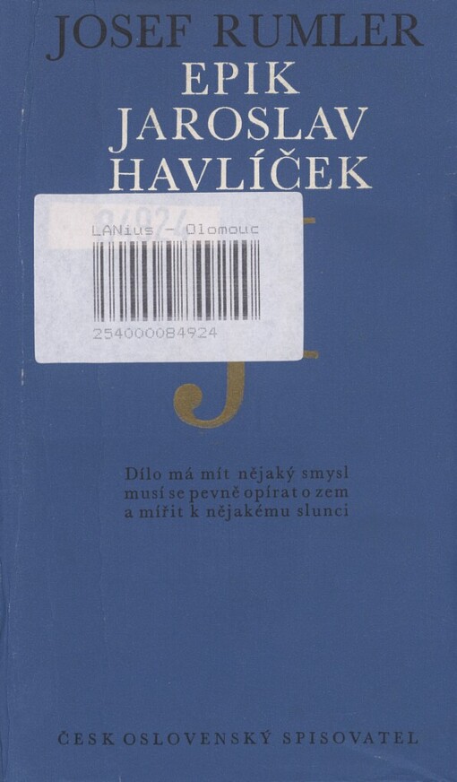 Epik Jaroslav Havlíček