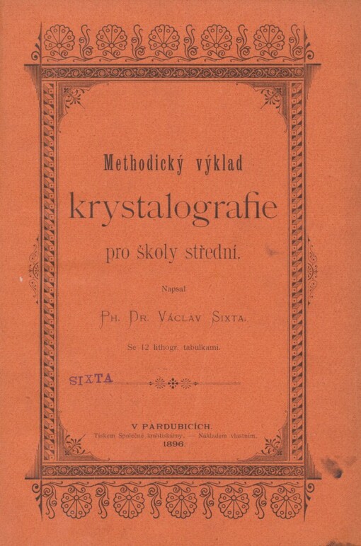 Methodický výklad krystalografie pro školy střední