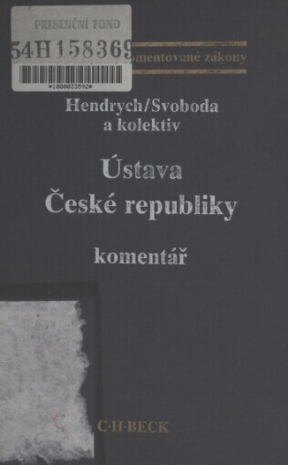 Ústava České republiky :komentář